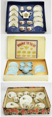 Lot 894 - Three doll's tea sets