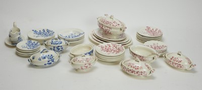 Lot 996 - Early 20th Century doll's dinnerware by Ridgway's Pottery.