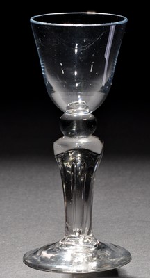 Lot 649A - A round funnel wine glass.