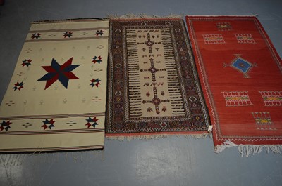 Lot 463 - Three modern Kelim rugs