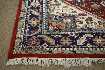 Lot 141 - Indian Heriz style carpet.