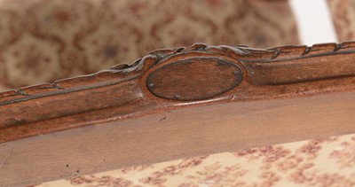 Lot 842 - Four Edwardian RMS Berengaria mahogany armchairs