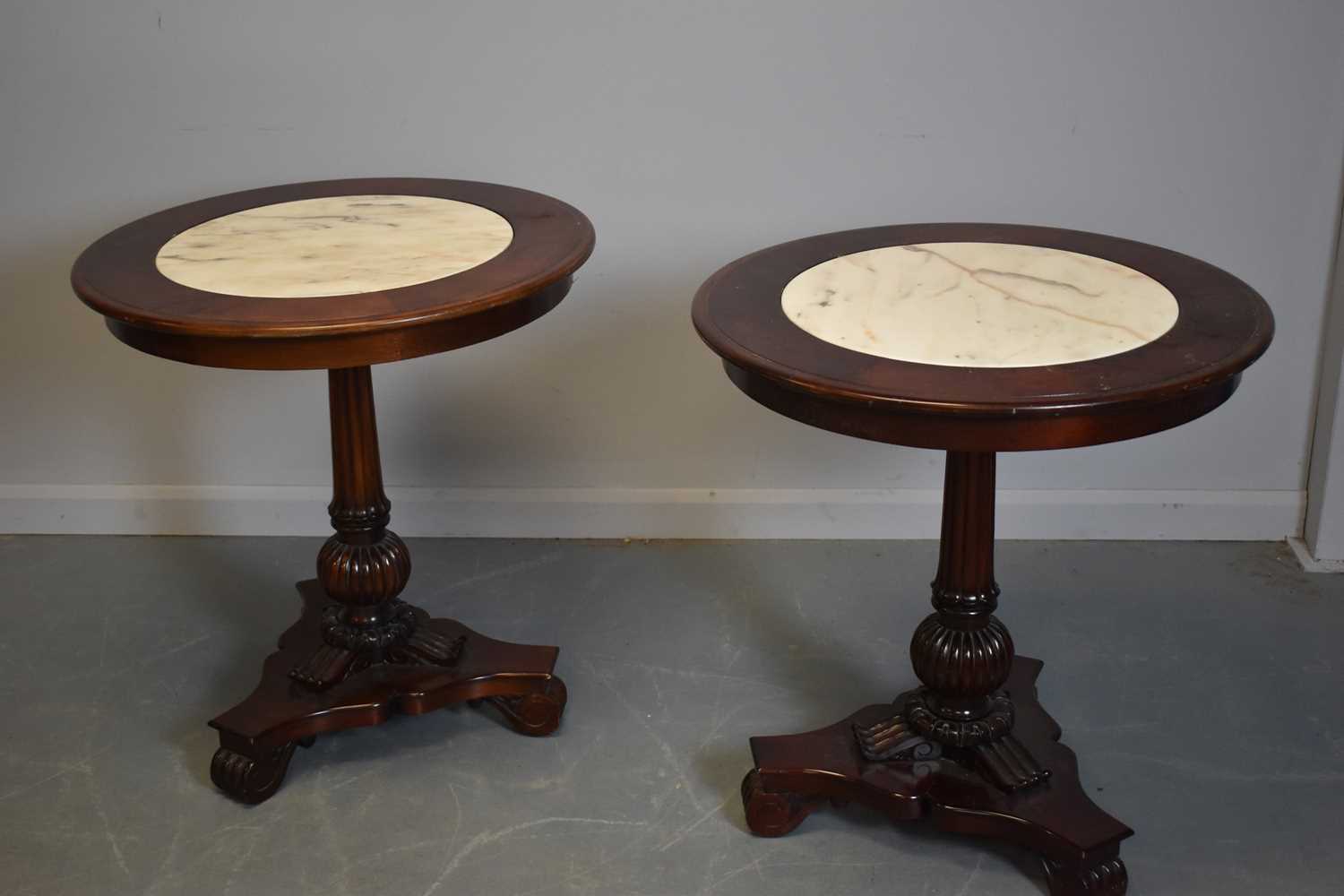 Lot 517 - Pair of 20th Century side tables