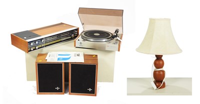 Lot 41 - Philips - RH882 stereo, with speakers/ GA202 turntable/ table lamp