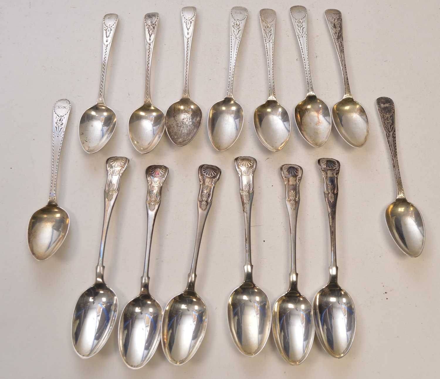 Lot 9 - Silver teaspoons