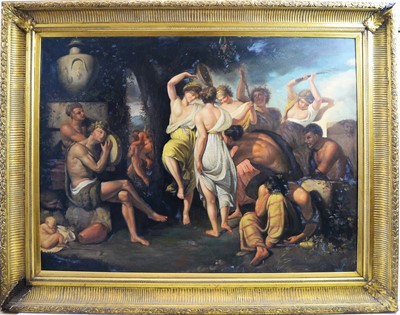 Lot 920 - After John Hamilton Mortimer - an oil painting, and another Bacchanalian scene.