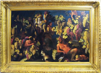 Lot 920 - After John Hamilton Mortimer - an oil painting, and another Bacchanalian scene.
