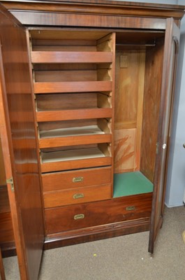 Lot 560 - A Victorian mahogany wardrobe.