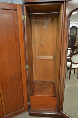 Lot 560 - A Victorian mahogany wardrobe.