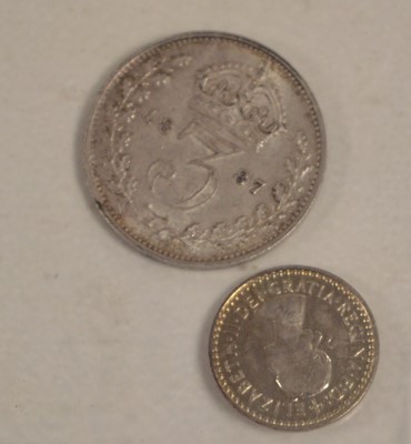 Lot 1578 - Two Maundy coins