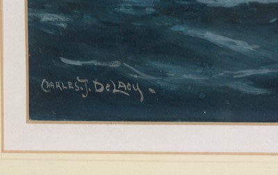 Lot 258 - Charles de Lacy - watercolour.