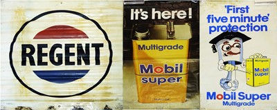 Lot 956 - Two vintage advertising posters; and a plastic banner.