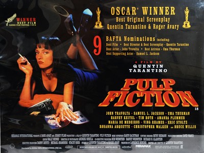 Lot 991 - Movie poster "Pulp Fiction".