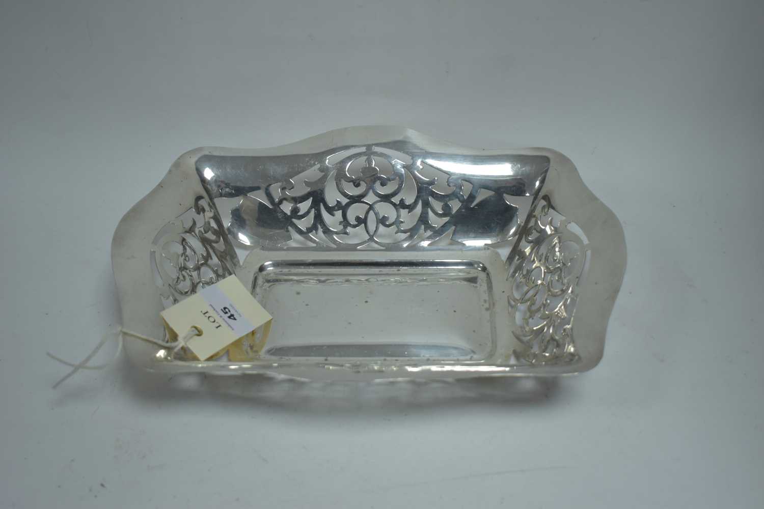 Lot 45 - Pierced silver dish