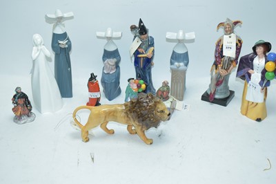 Lot 379 - Royal Doulton, Lladro and Beswick figurines.