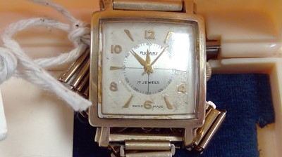 Lot 96 - Rotary: an early 1950's Gentleman's 9ct gold cased wristwatch.