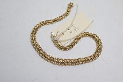 Lot 71A - 14ct. yellow gold necklace.