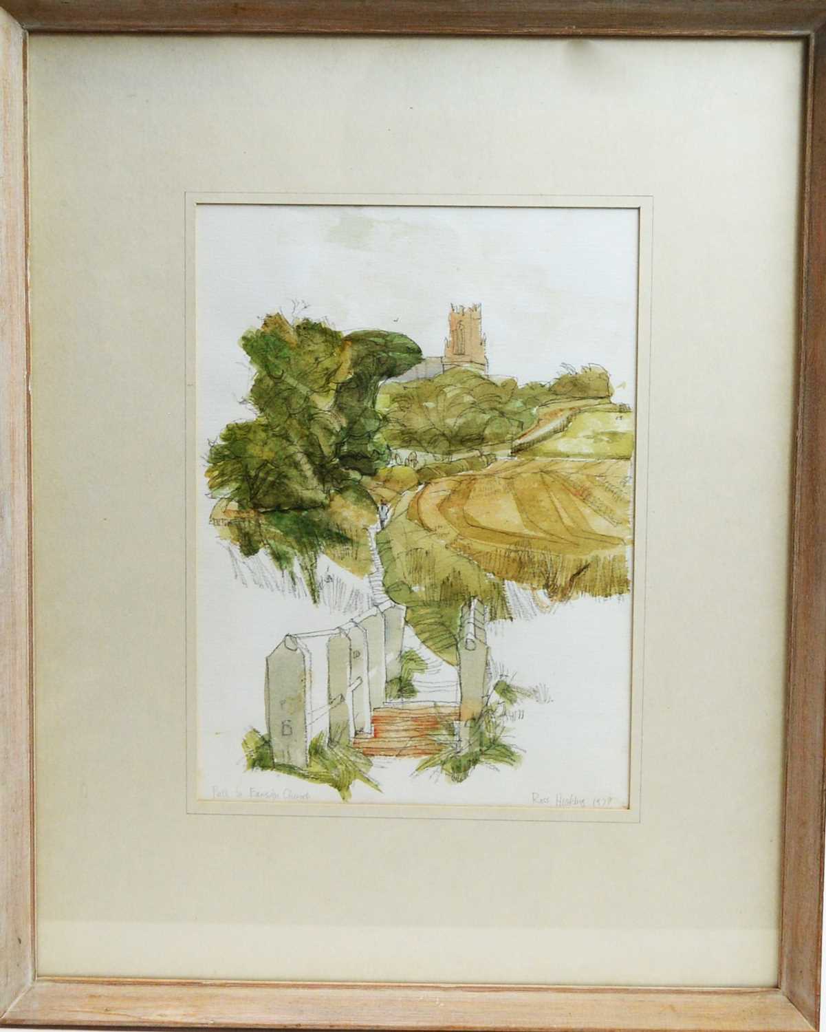 Lot 208 - Ross Hickling - watercolours.