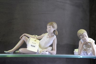 Lot 506 - Female dancer porcelain figurines