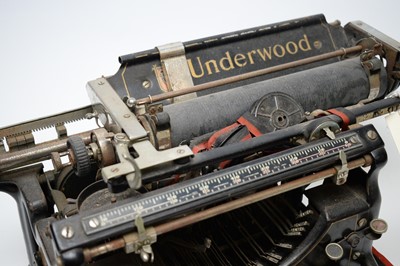 Lot 743 - A vintage Underwood office typewriter.