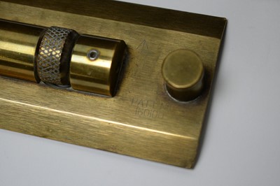 Lot 746 - Draughtsman's 23in. beam compass MkII; and three brass parallel rules.