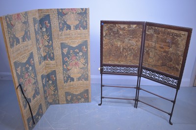 Lot 507 - Two two-fold screens.