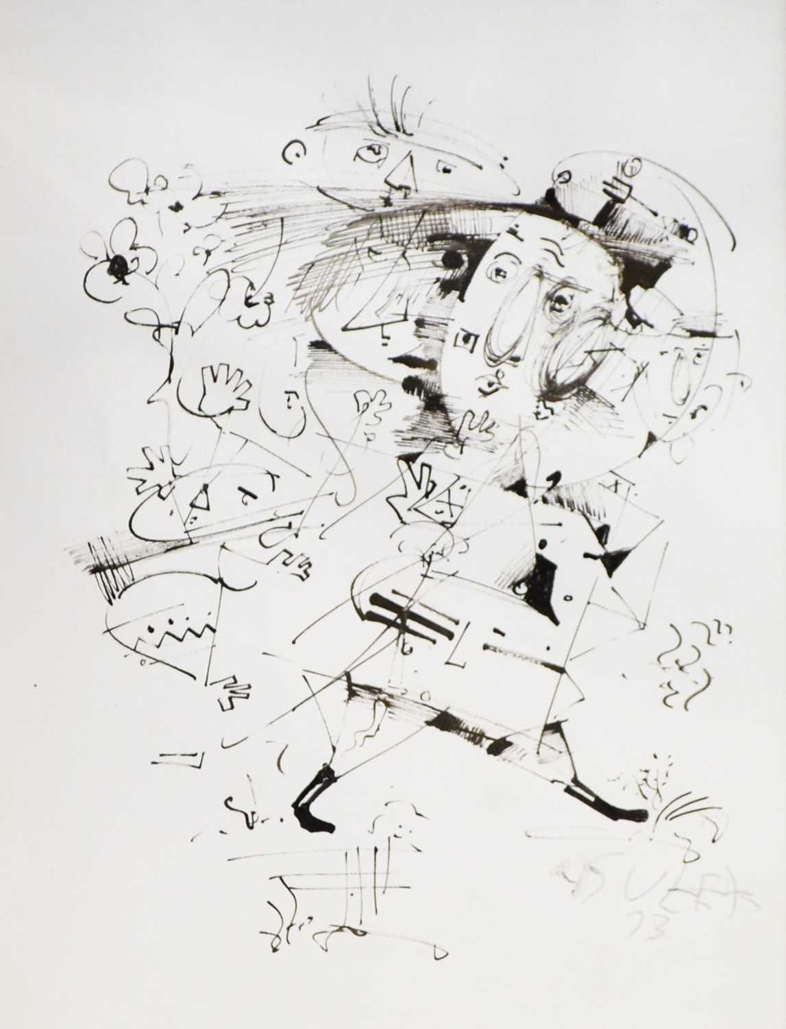 Lot 935 - Antoni Sulek - drawing in pen and ink.