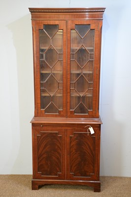 Lot 111 - A reproduction mahogany bookcase