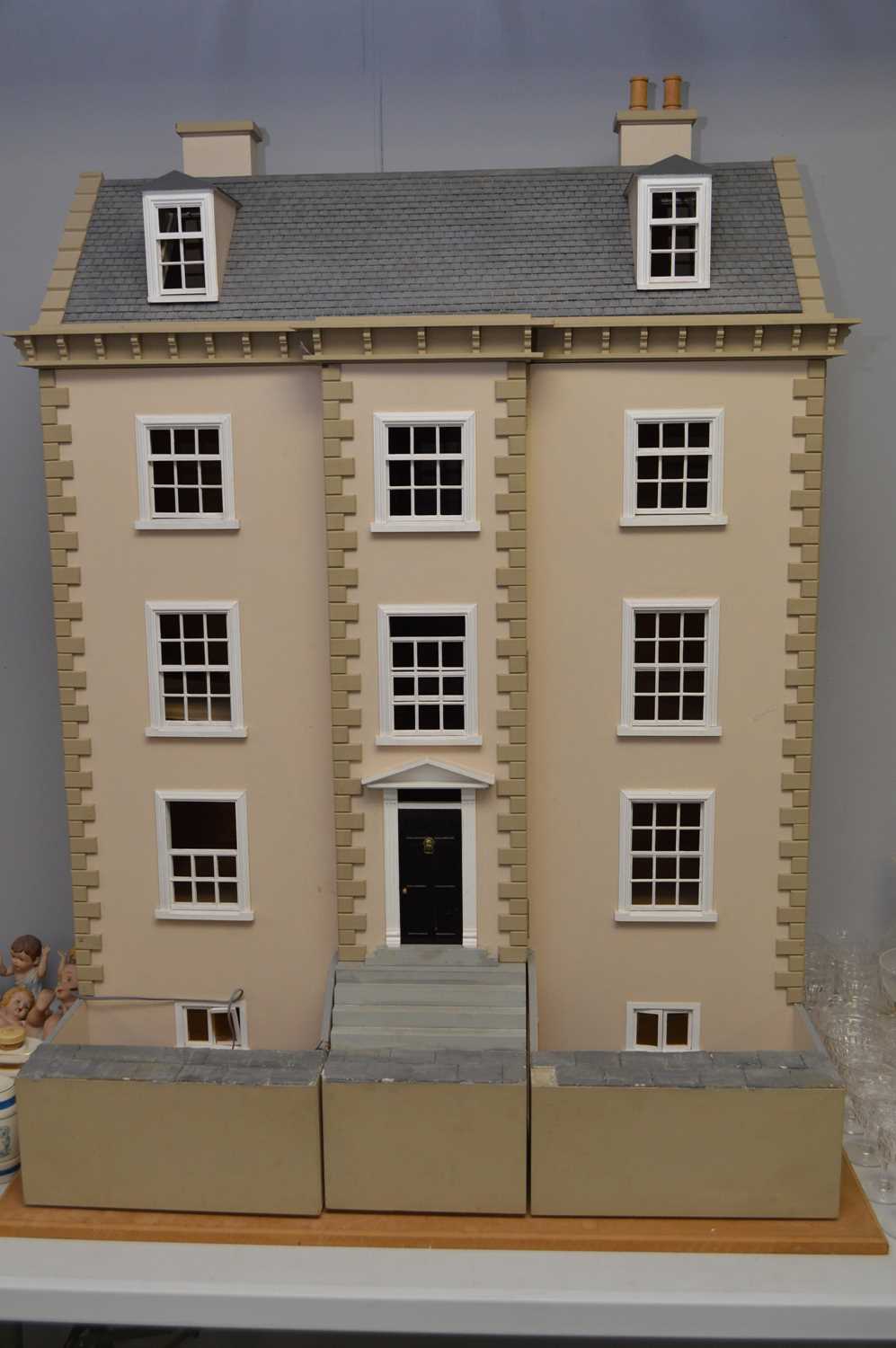 Lot 434 - Large hand-made doll's house.