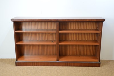 Lot 73 - Shaw of London Victorian style open bookcase.