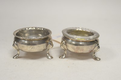 Lot 61 - A pair of silver salts.