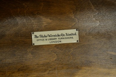 Lot 122 - Globe-Wernicke Co. early 20th C six-tier oak bookcase.