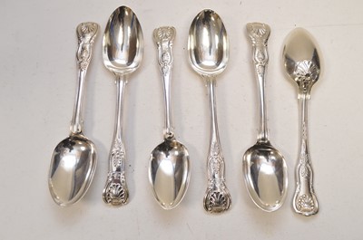Lot 15 - Six silver dessert spoons