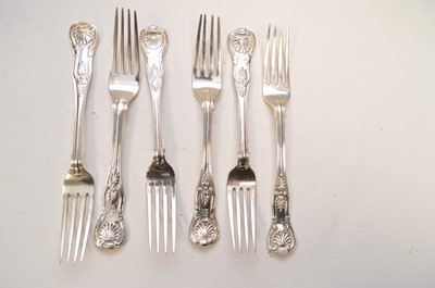 Lot 16 - Six silver table forks