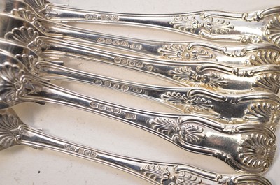Lot 16 - Six silver table forks