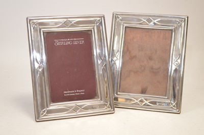 Lot 18 - A pair of silver mounted photograph frames