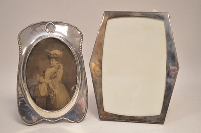 Lot 24 - Two silver mounted photograph frames