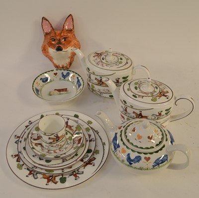 Lot 338 - Wedgwood Hunting and other ceramics