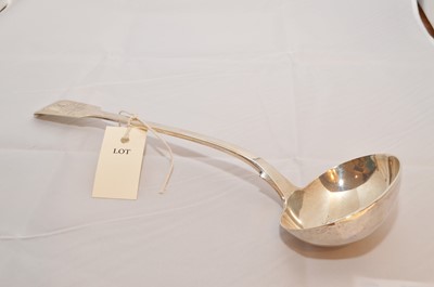 Lot 57 - Silver fiddle pattern ladle