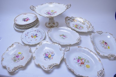 Lot 222 - Meissen, Spode and other plates; and Victorian part dessert service.