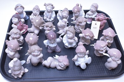 Lot 221 - Twenty-five assorted Nao figurines.