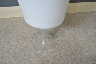 Lot 13 - Contemporary white glass vase.