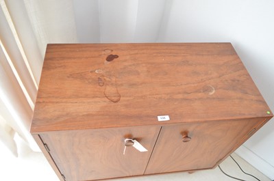 Lot 135 - Mid Century chest of drawers; similar cabinet; wardrobe, and hi-fi unit.