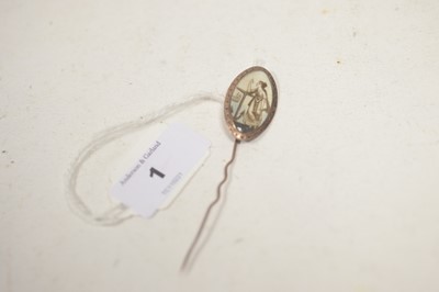 Lot 1 - An early 19th Century memorium tie pin.
