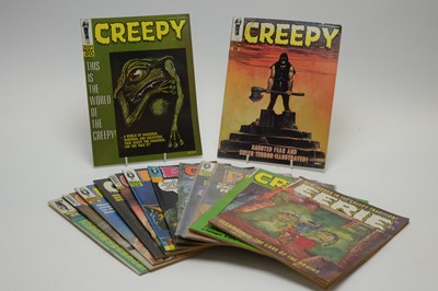 Lot 4 - Eerie, Creepy and Psycho magazines.