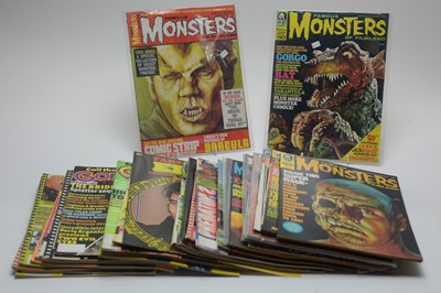 Lot 7 - Thirty-one Monster, Horror, Sci-Fi, Pop and other magazines.