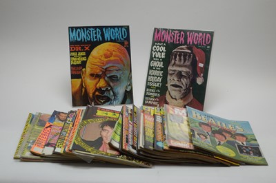 Lot 9 - Thirty-one Monster, Horror, Sci-fi, Pop and other magazines.