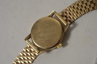Lot 40 - A gold cased Longines wristwatch.