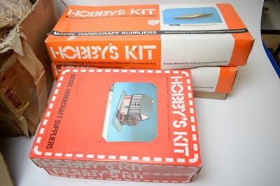 Lot 919 - Various construction kits by Hobby's and others.