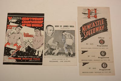 Lot 1066 - Boxing and Speedway memorabilia.